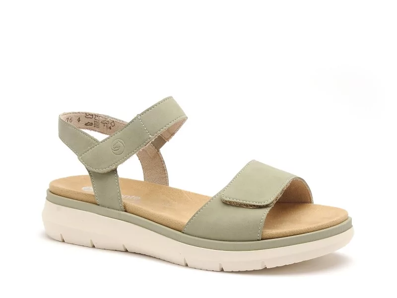 Remonte D2K58 Kaki Sandales Plates Femme