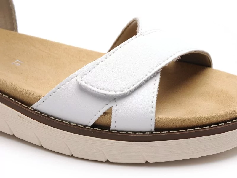 Remonte D2049 Blanc Sandales Plates Femme