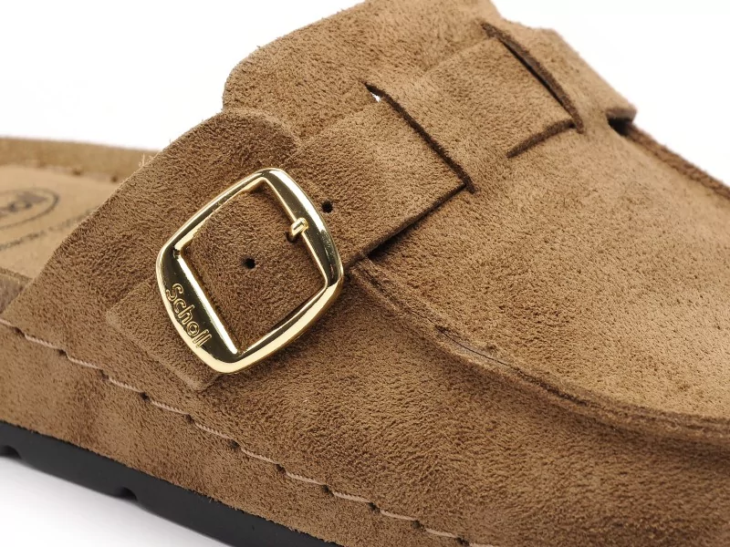 Scholl BORA MOC Marron Mules et Sabots Plats Femme
