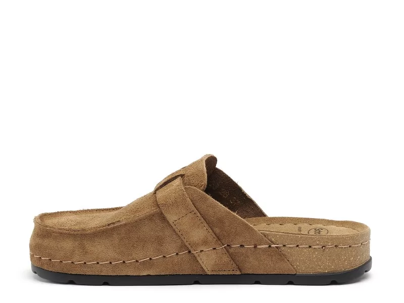 Scholl BORA MOC Marron Mules et Sabots Plats Femme