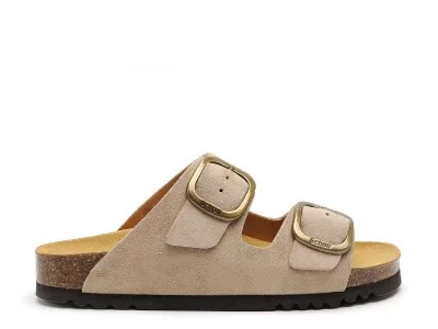 NOELLE Beige Mules et Sabots Plats Femme