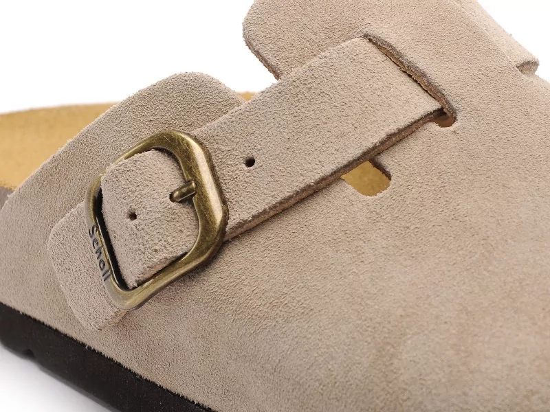 Scholl FAE Beige Mules et Sabots Plats Femme