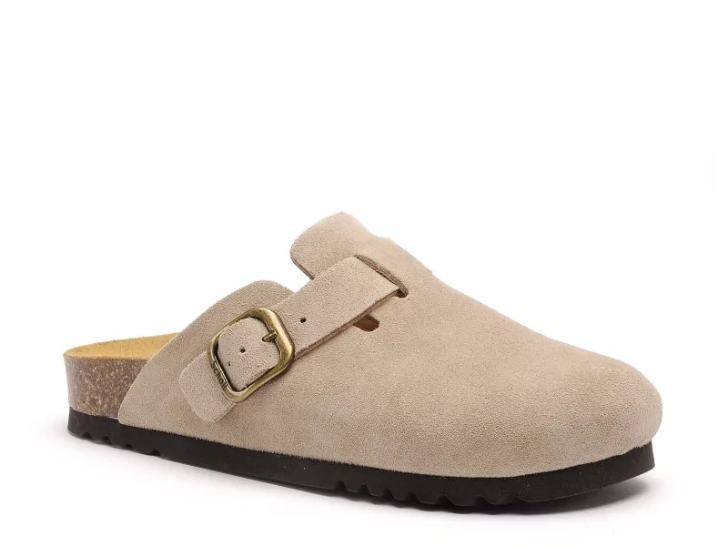 Scholl FAE Beige Mules et Sabots Plats Femme