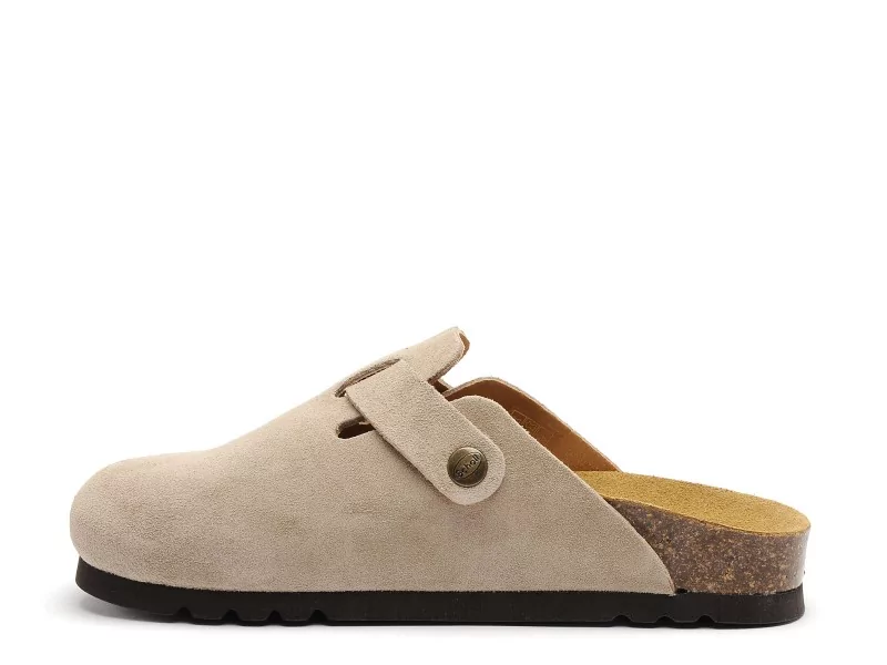 Scholl FAE Beige Mules et Sabots Plats Femme