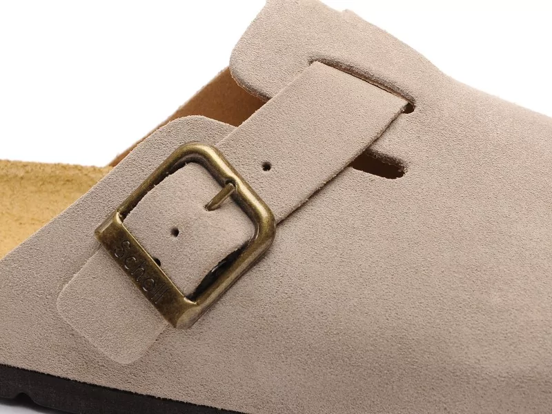 Scholl OLIVIER SUEDE Beige Mules Homme