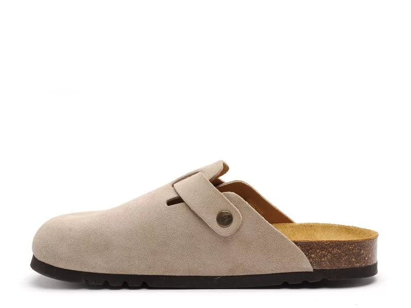 Scholl OLIVIER SUEDE Beige Mules Homme
