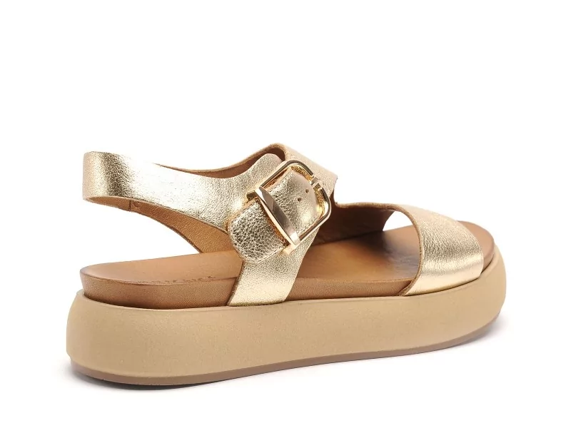 Inuovo A96064 Or Sandales Plates Femme