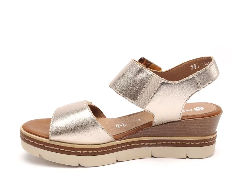 Remonte D2L53 Or Sandales à Talons Femme