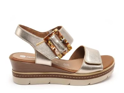 D2L53 Or Sandales à Talons Femme