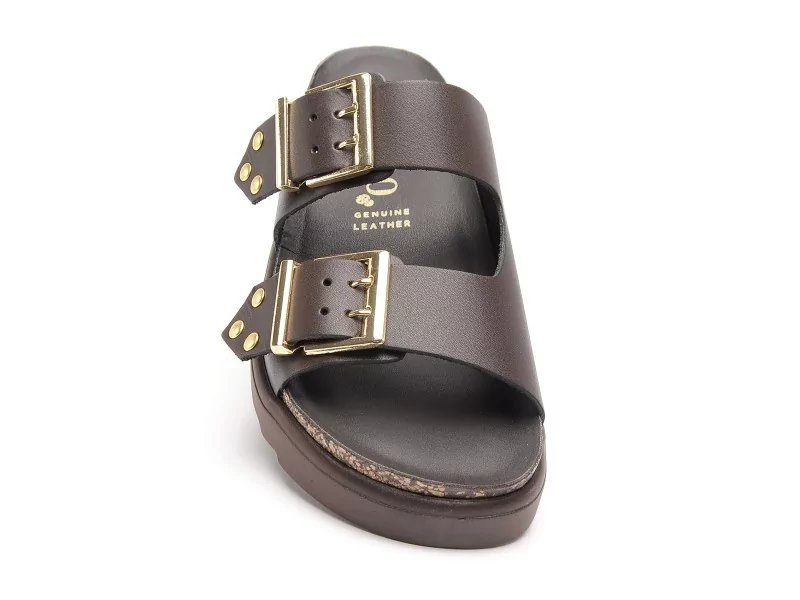 Yokono TUNEZ 262 Marron Sandales Plates Femme