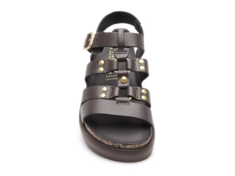 Yokono TUNEZ 255 Marron Sandales Plates Femme