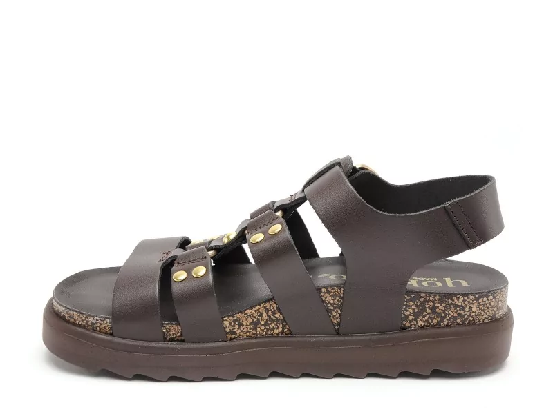 Yokono TUNEZ 255 Marron Sandales Plates Femme