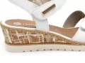 Remonte R6266 Blanc Sandales à Talons Femme