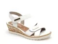 Remonte R6266 Blanc Sandales à Talons Femme