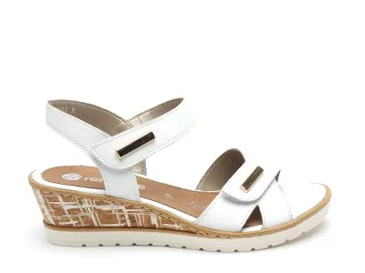 R6266 Blanc Sandales à Talons Femme