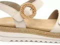 Remonte D0Q52 Beige Sandales Plates Femme