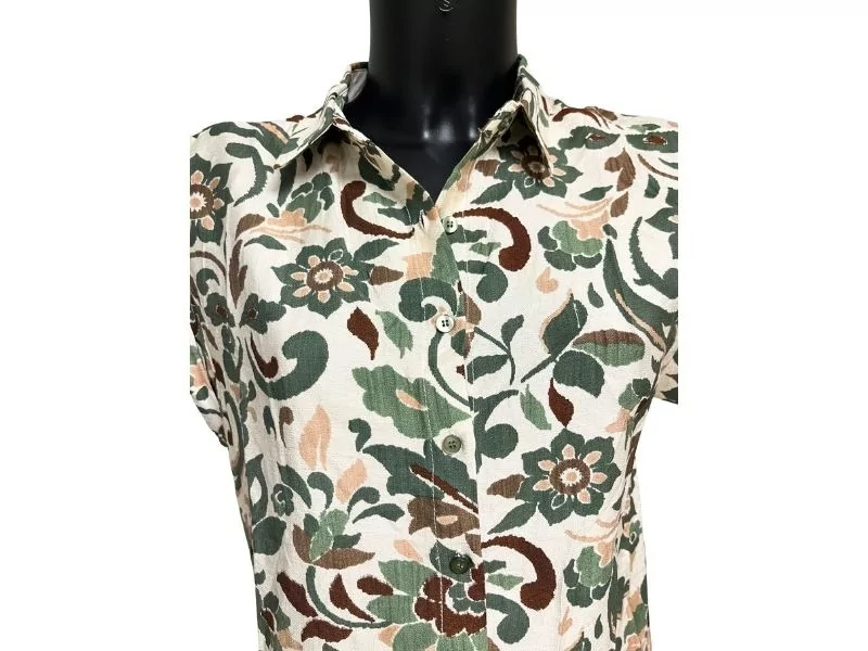 Emma Ella Chemisier Vert N6170 22 Chemisiers et Tuniques Femme