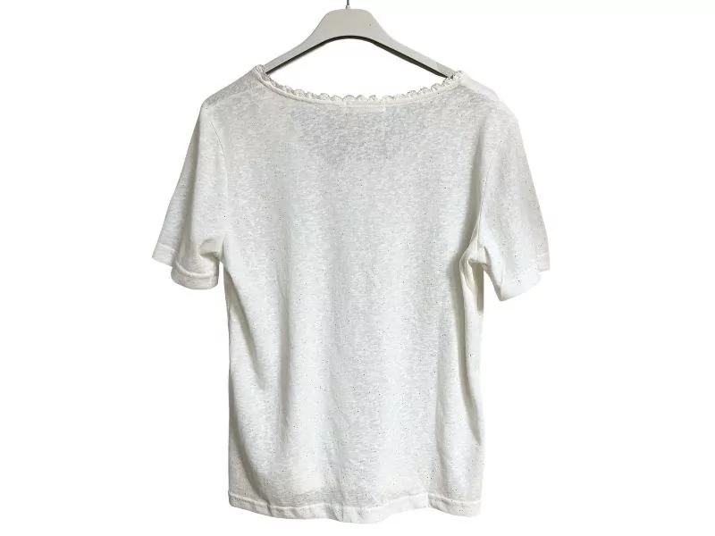 Emma Ella T-Shirt Blanc N2448 T-Shirts Femme