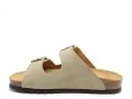 Scholl NOELLE Kaki Mules et Sabots Plats Femme