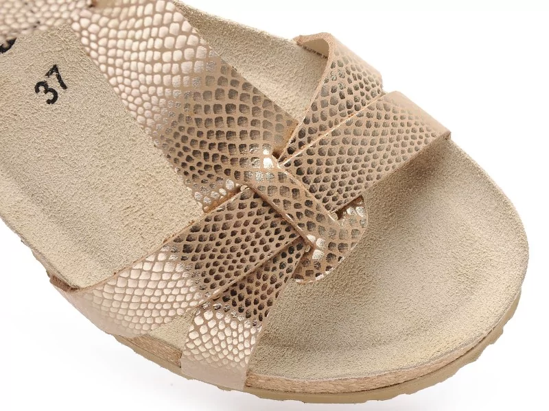 Mephisto 2824P5141929 LIVIANE HAVANA Or Sandales à Talons Femme