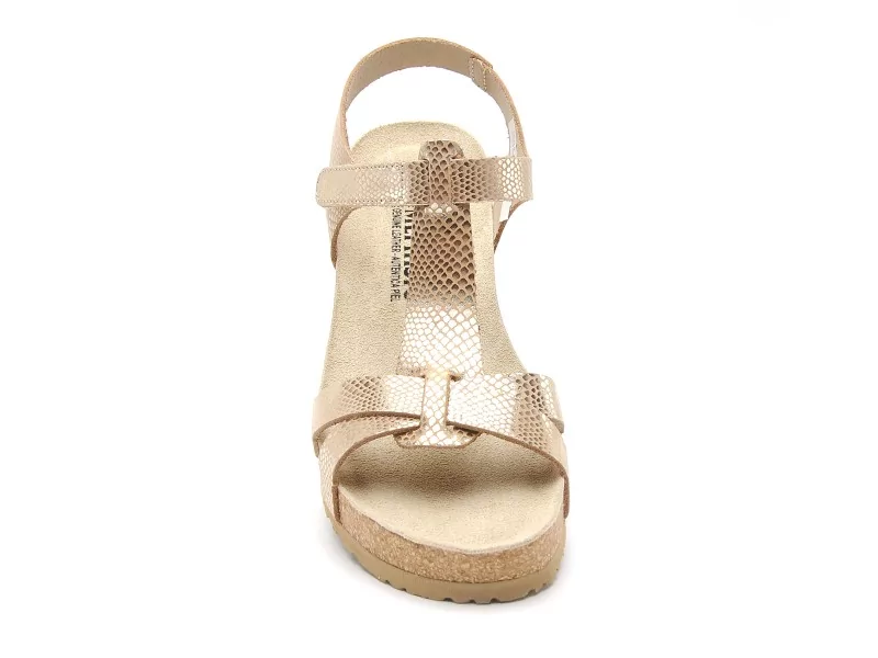 Mephisto 2824P5141929 LIVIANE HAVANA Or Sandales à Talons Femme