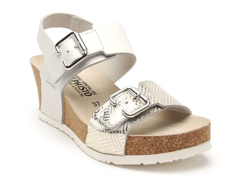 Mephisto 2321P5148846 LISSANDRA SANDANYL Blanc Sandales à Talons Femme