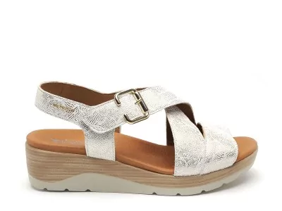 648 P5146864 CLAUDINE Blanc Sandales à Talons Femme