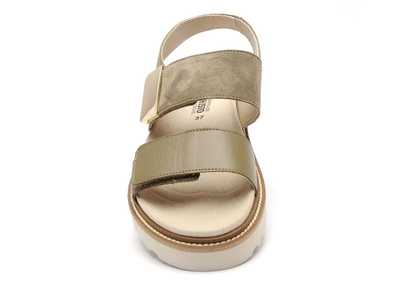 Mephisto 7042P5147363 VIOLAINE Kaki Sandales Plates Femme