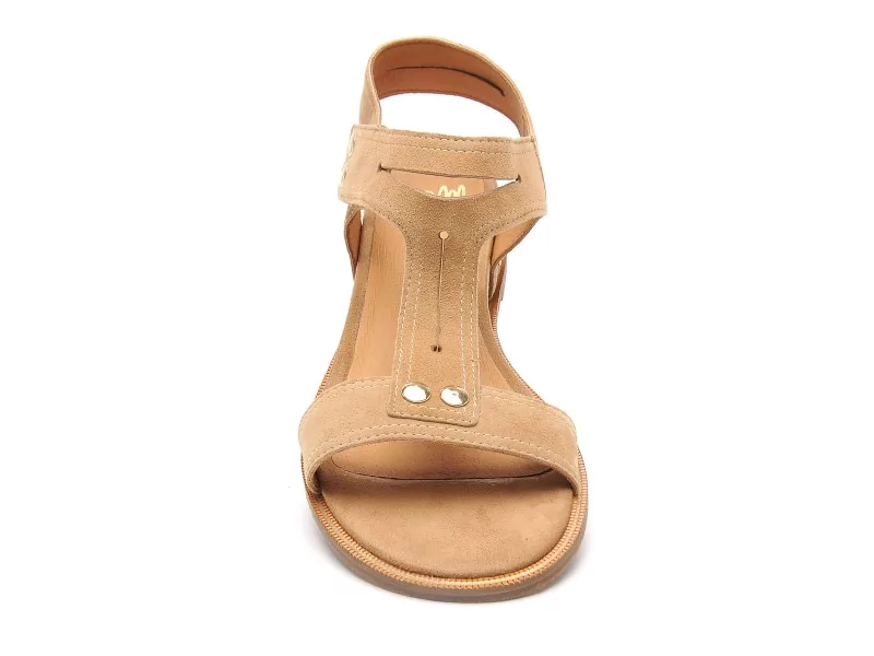 Mamzelle OISIN Beige Sandales Plates Femme