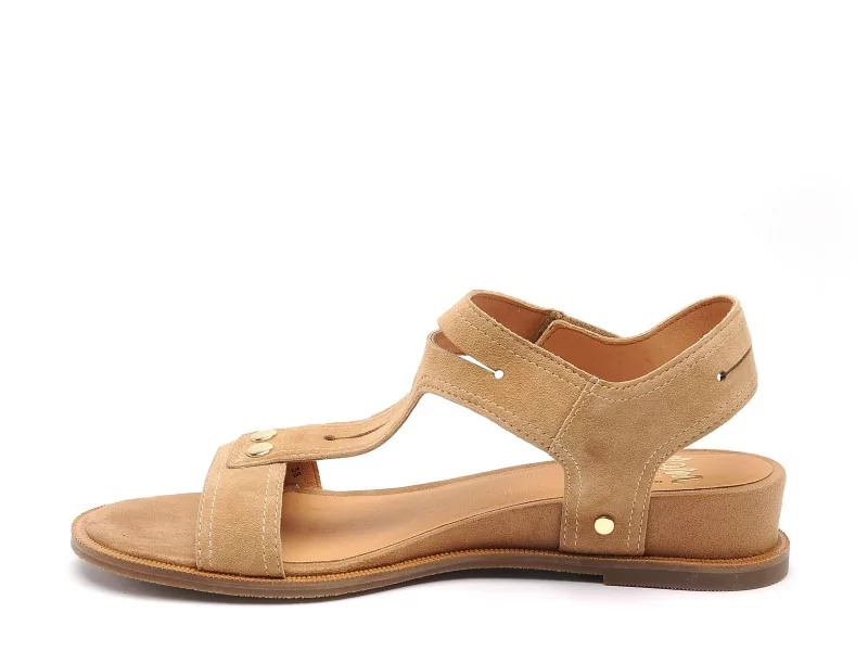 Mamzelle OISIN Beige Sandales Plates Femme