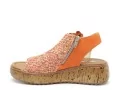Rieker V1783 Orange Sandales à Talons Femme
