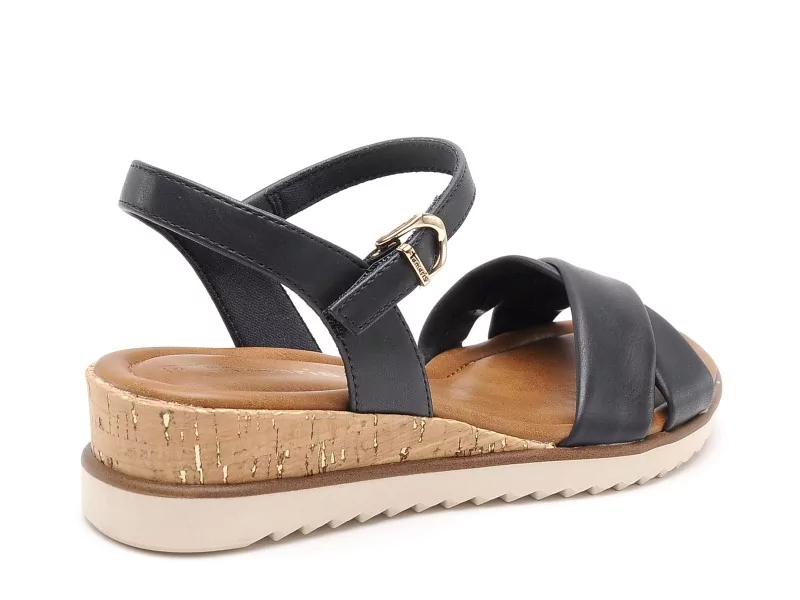 Tamaris 28106 44 Bleu Sandales à Talons Femme