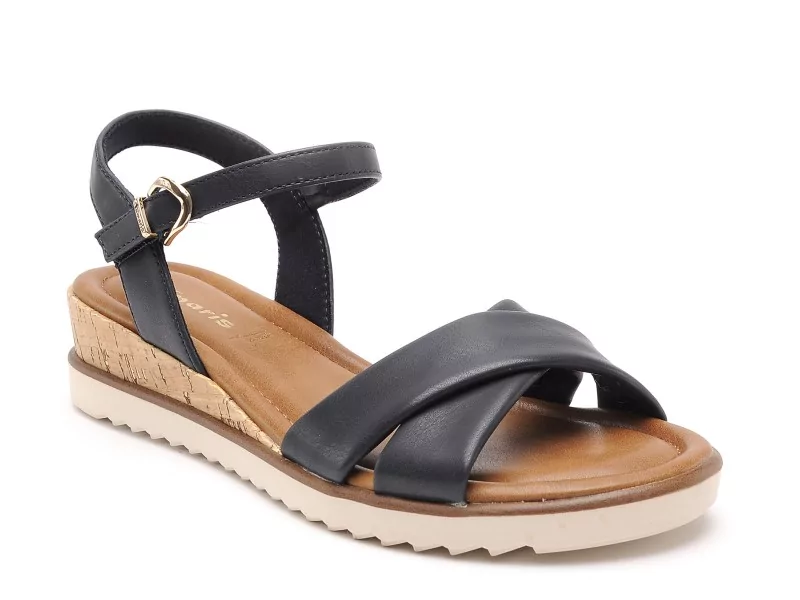 Tamaris 28106 44 Bleu Sandales à Talons Femme