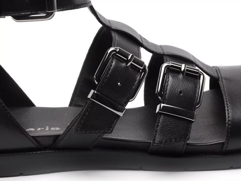 Tamaris 28125 46 Noir Sandales Plates Femme