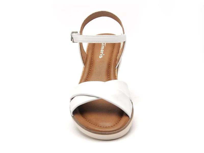 Tamaris 28106 44 Blanc Sandales à Talons Femme