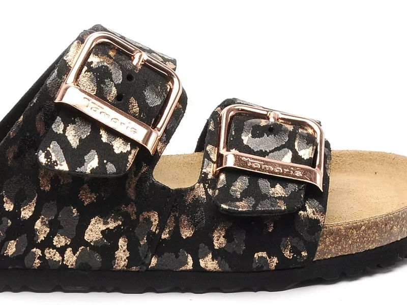 Tamaris 27523 46 Noir Mules et Sabots Plats Femme