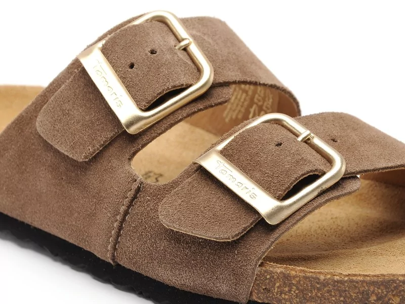Tamaris 27543 46 Marron Mules et Sabots Plats Femme