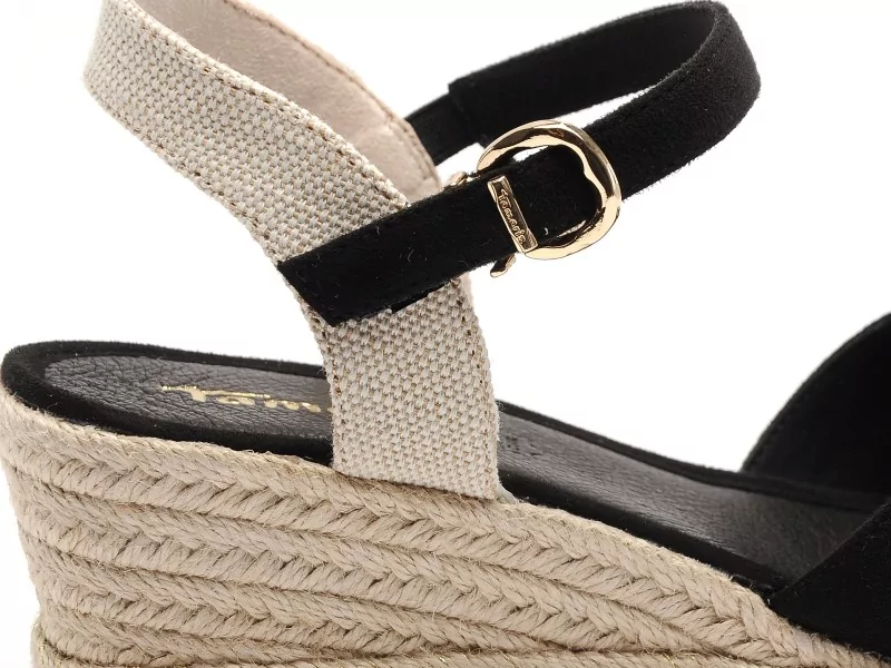 Tamaris 28367 46 Noir Sandales à Talons Femme