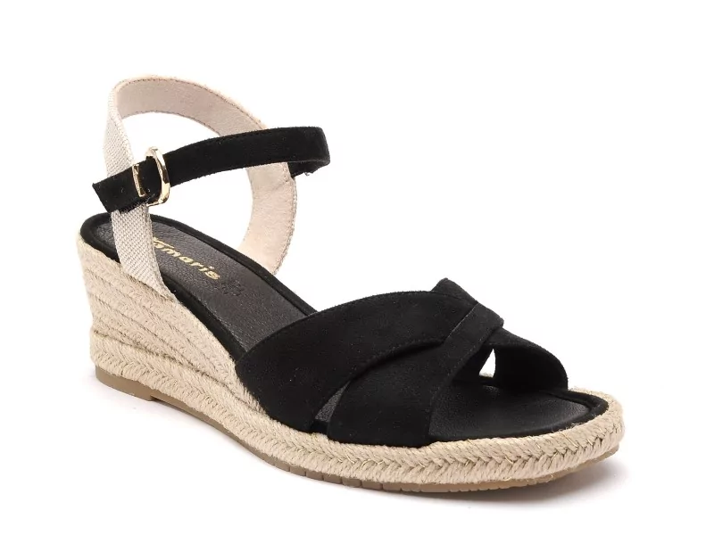 Tamaris 28367 46 Noir Sandales à Talons Femme