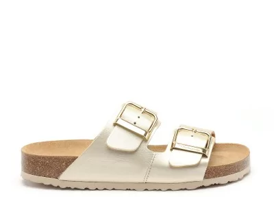 27503 42 Or Mules et Sabots Plats Femme