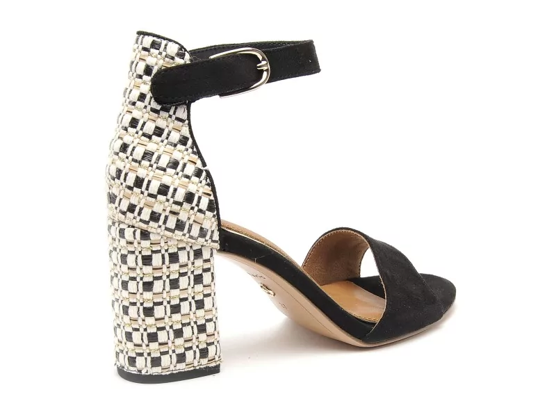 Tamaris 28356 42 Noir Sandales à Talons Femme