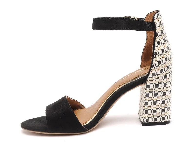 Tamaris 28356 42 Noir Sandales à Talons Femme
