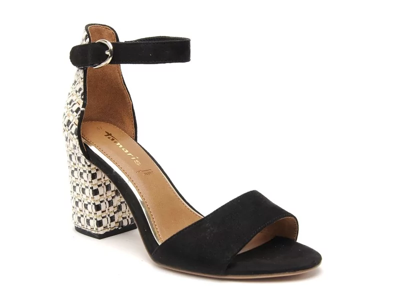 Tamaris 28356 42 Noir Sandales à Talons Femme