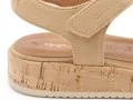 Tamaris 28109 46 Beige Sandales Plates Femme