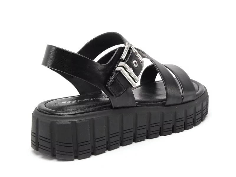 Tamaris 28233 46 Noir Sandales à Talons Femme