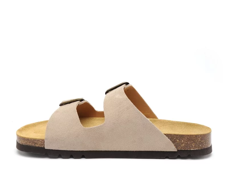 Scholl JULIEN SUEDE Beige Mules Homme