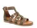 Tamaris 28125 46 Kaki Sandales Plates Femme
