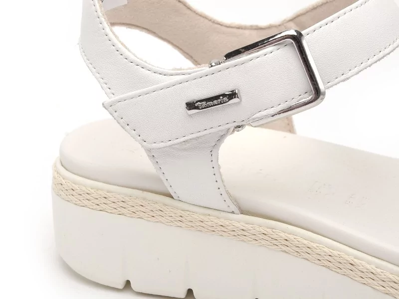 Tamaris 28260 42 Blanc Sandales à Talons Femme