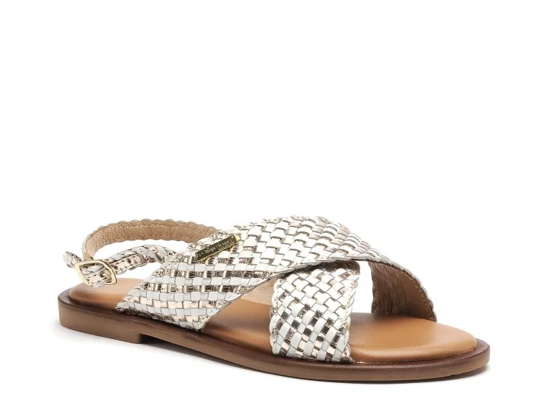Les Tropeziennes DOA F Blanc Sandales Plates Femme