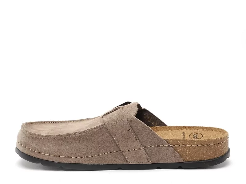 Scholl BORA MOC Beige Mules Homme